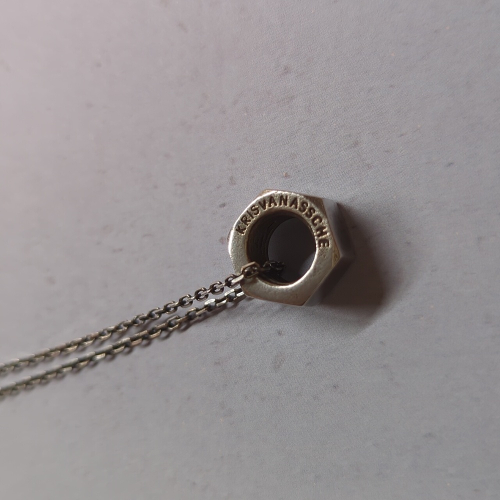 KrisVanAssche Bolt Sterling Silver Pendant and Necklace - Picture 4 of 7